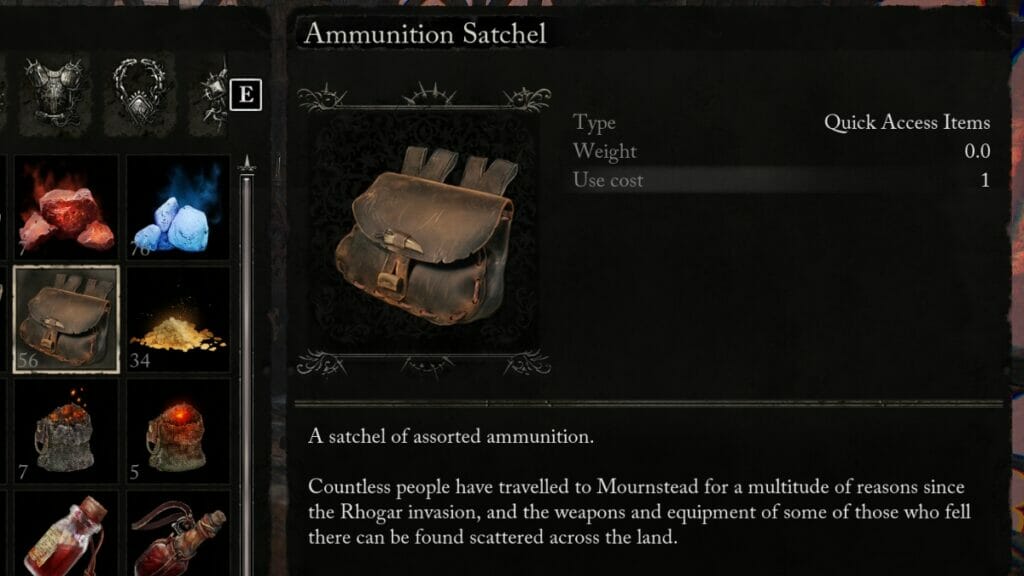 Ammunition Satchel in Lords of the Fallen
