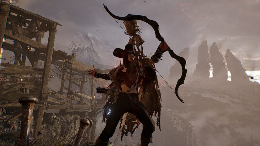 A Ranger firing a bow in Lords of the Fallen