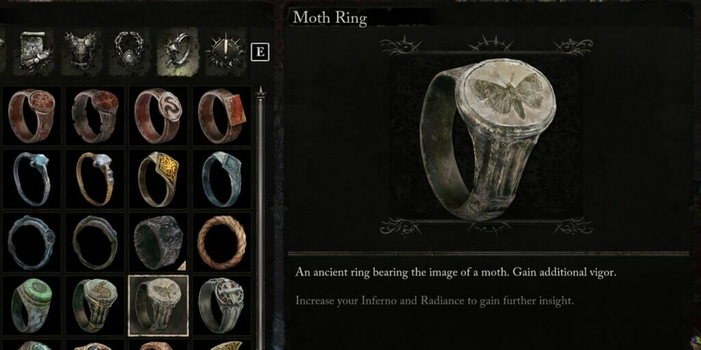 The Moth Ring from Hexworks new Soulslike