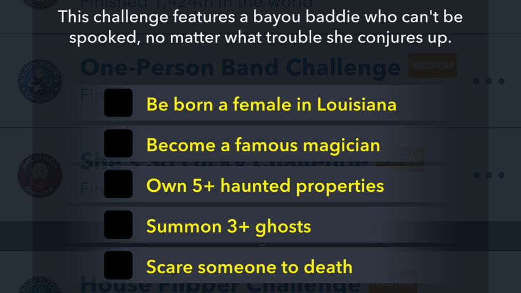 BitLife Ooky Spooky Challenge Tasks