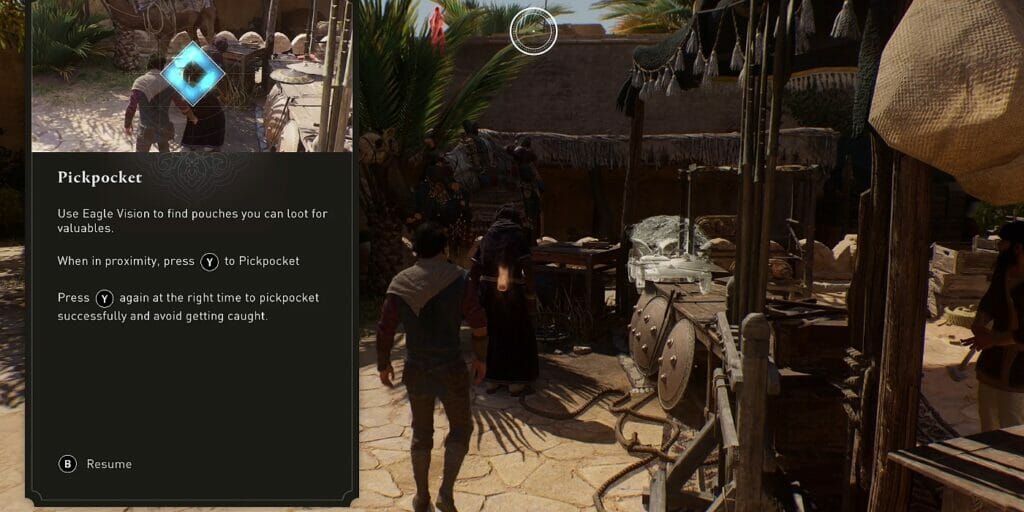 Pickpocketing in Assassin's Creed Mirage