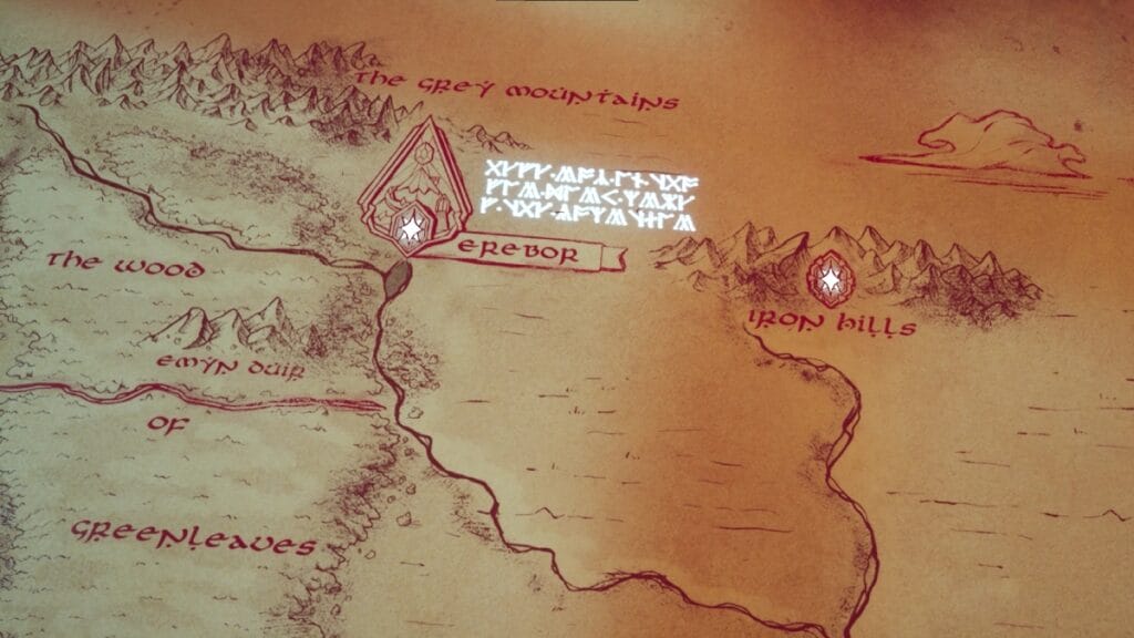 Return to Moria Game Map
