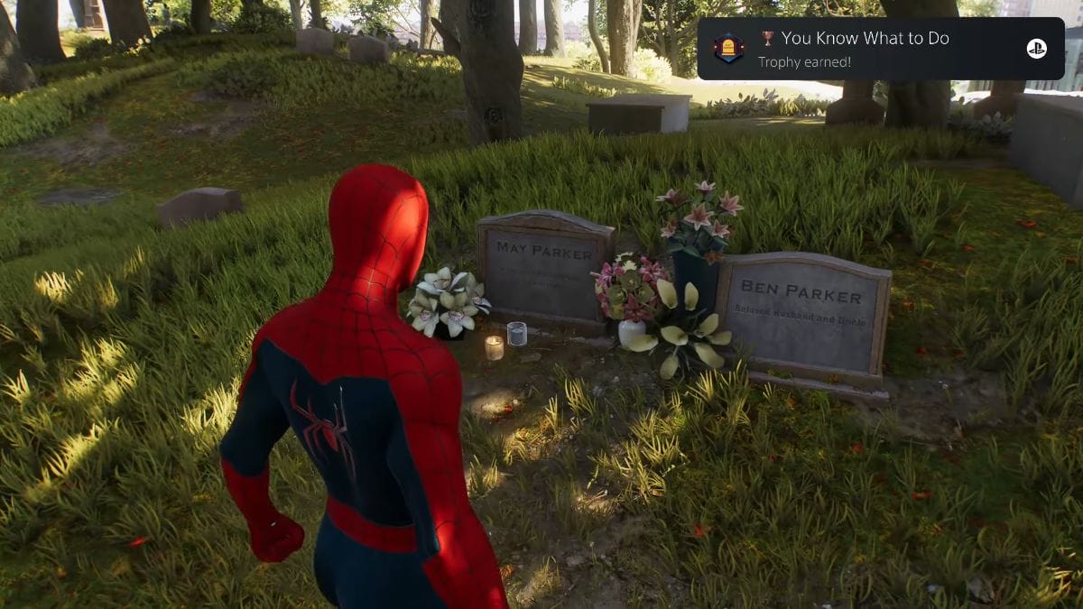 Marvel's Spider-Man 2 - You Know What To Do Trophy Guide (Aunt May's Grave  Location)