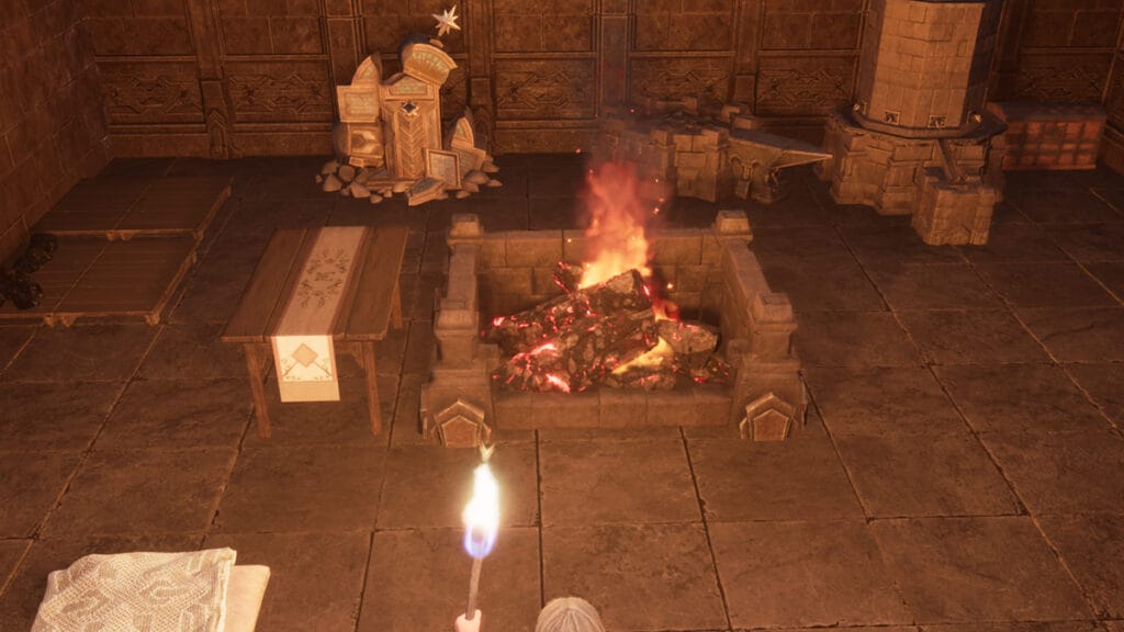 Get Coal from a Stone Hearth in Return to Moria