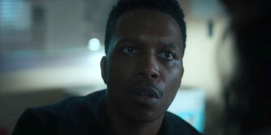 An image of Victor, played by Leslie Odom Jr. in The Exorcist Believer.