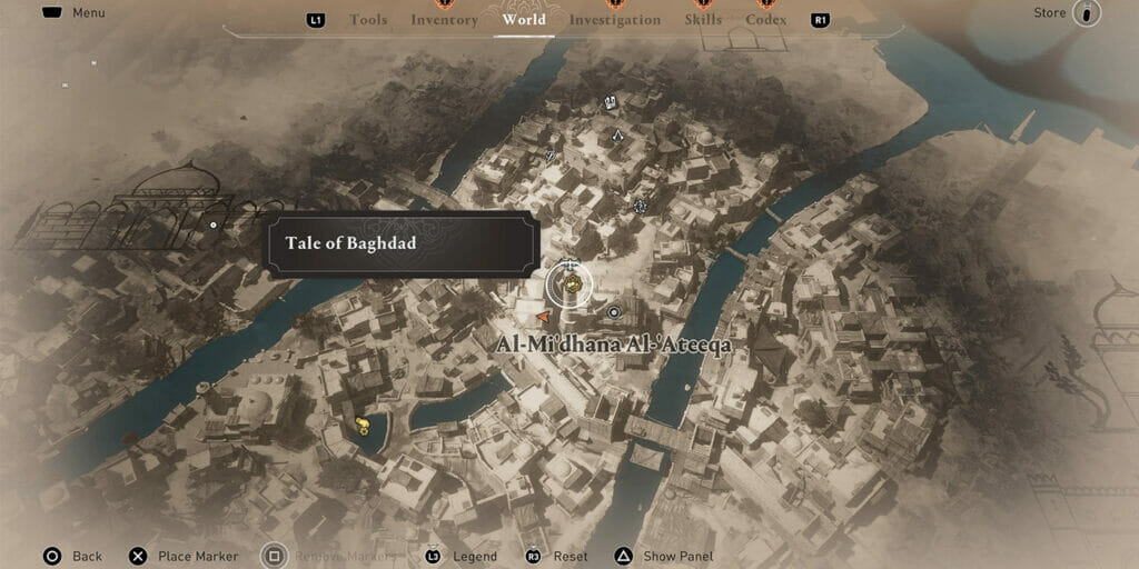 Where to find Tale of Baghdad #4 in Assassin's Creed Mirage.