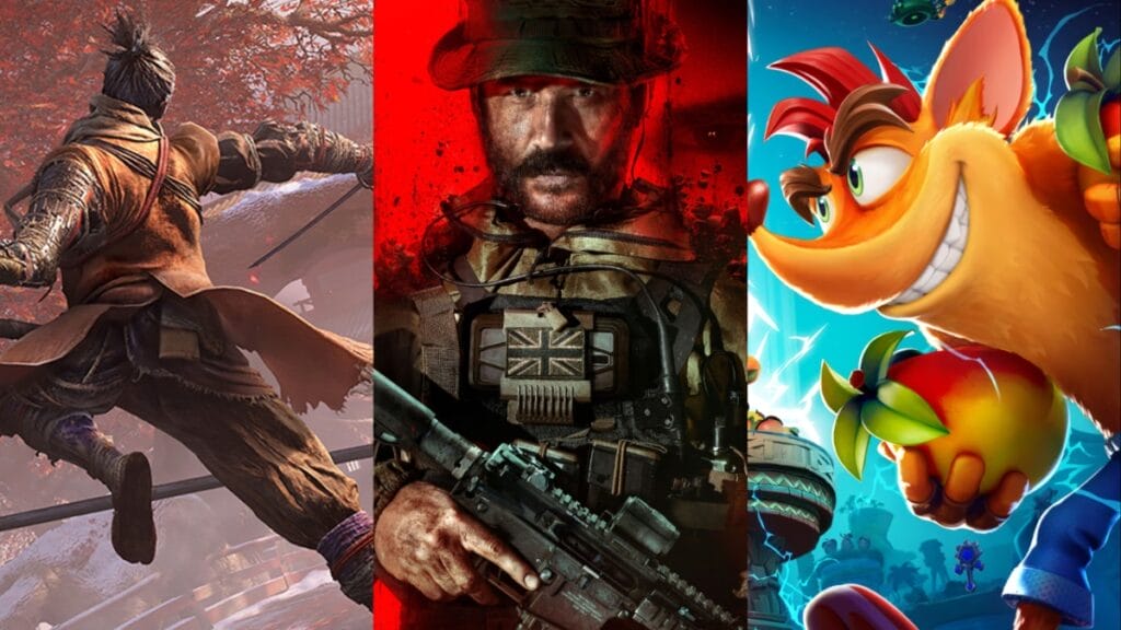 activision blizzard games call of duty crash team rumble and sekiro shadows die twice