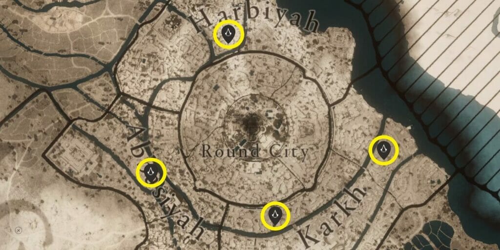 Assassin's Creed Mirage Bureau Locations