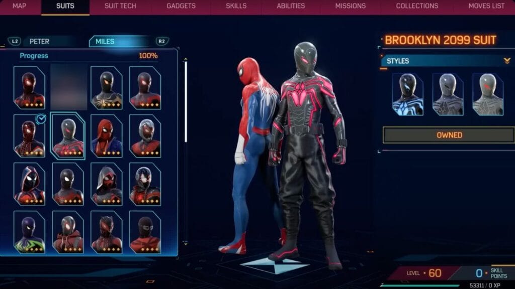 Spider-Man 2: Brooklyn 2099 Suit (Miles Morales)