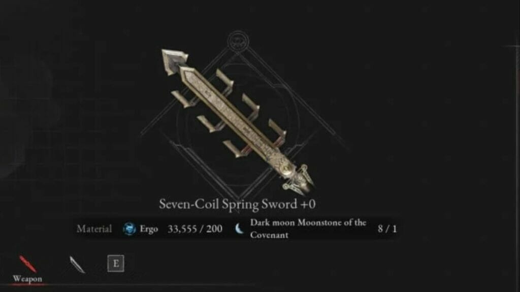 lies of p seven coil spring sword