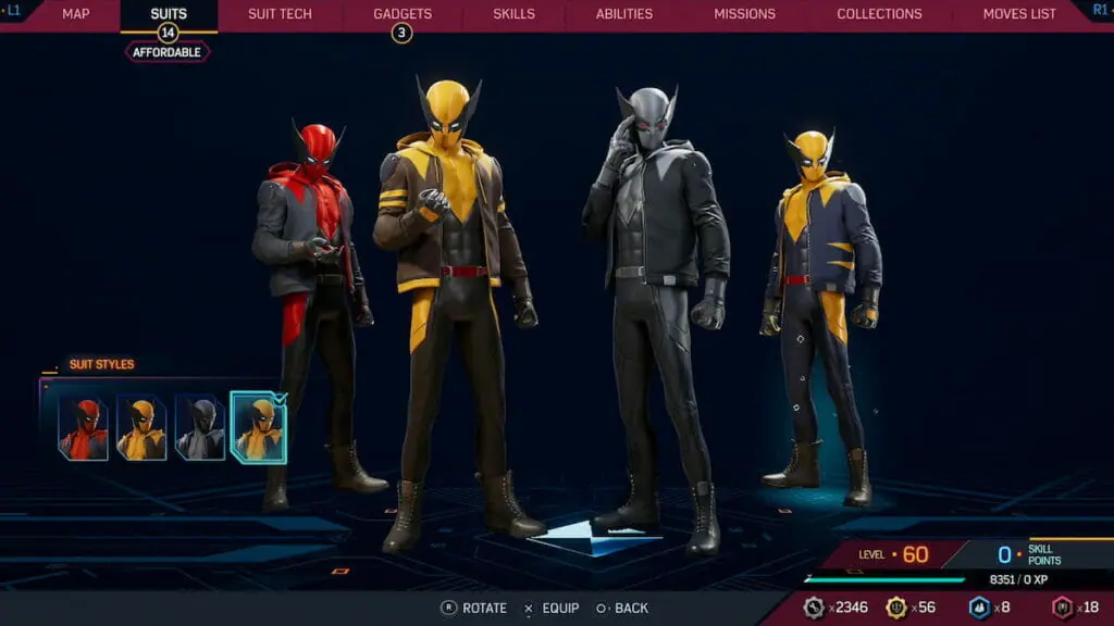 Wolverine 1 sale mile with suit