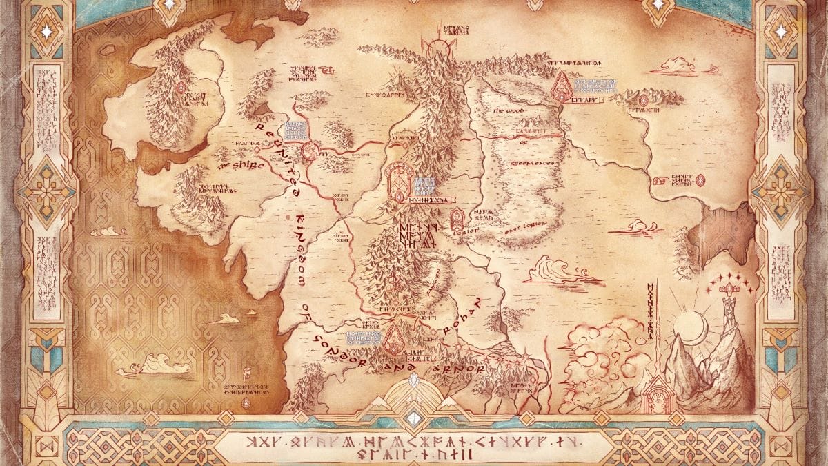 Map of Character's Paths Through the Books my friend made in high school :  r/lotr