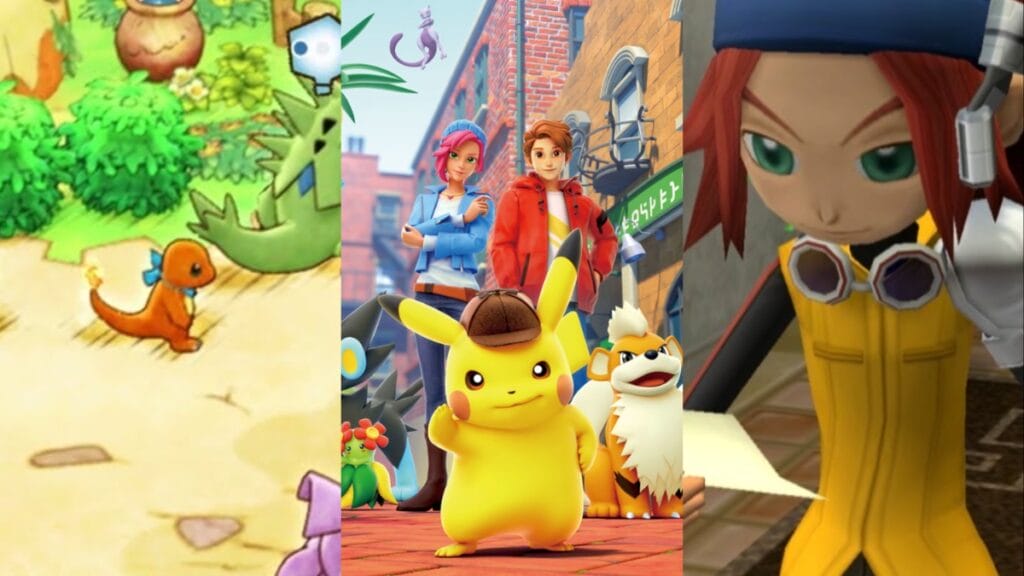 pokemon spin-off games detective pikachu returns mystery dungeon and gale of darkness