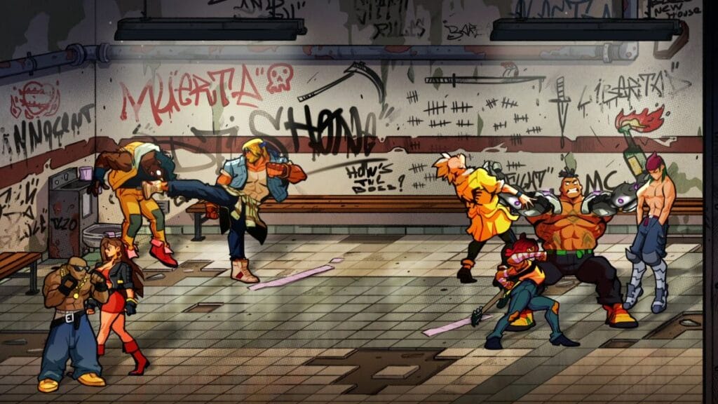A shot from Streets of Rage 4 