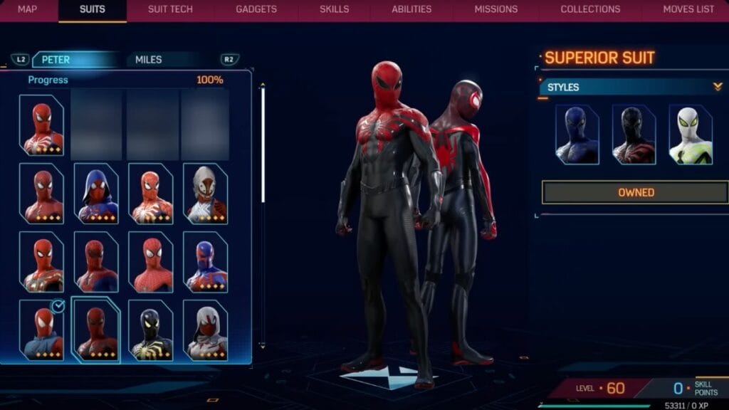 Spider-Man 2: Superior Suit (Peter Parker)