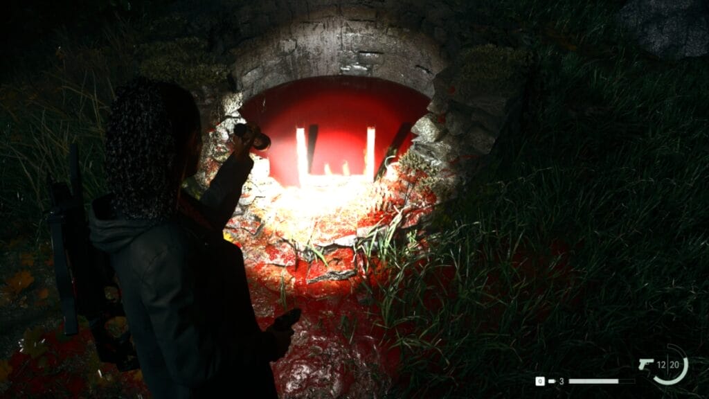The blood well leading to the Mulligan and Thorton fight in Alan Wake 2