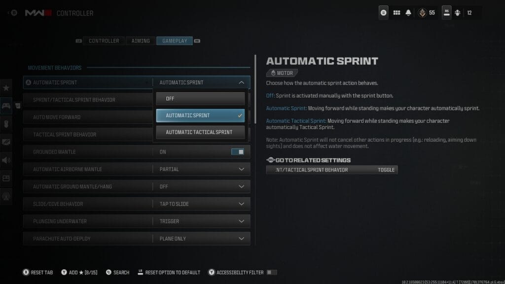Sprint Options in MW3