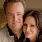 Courteney Cox and Matthew Perry smiling