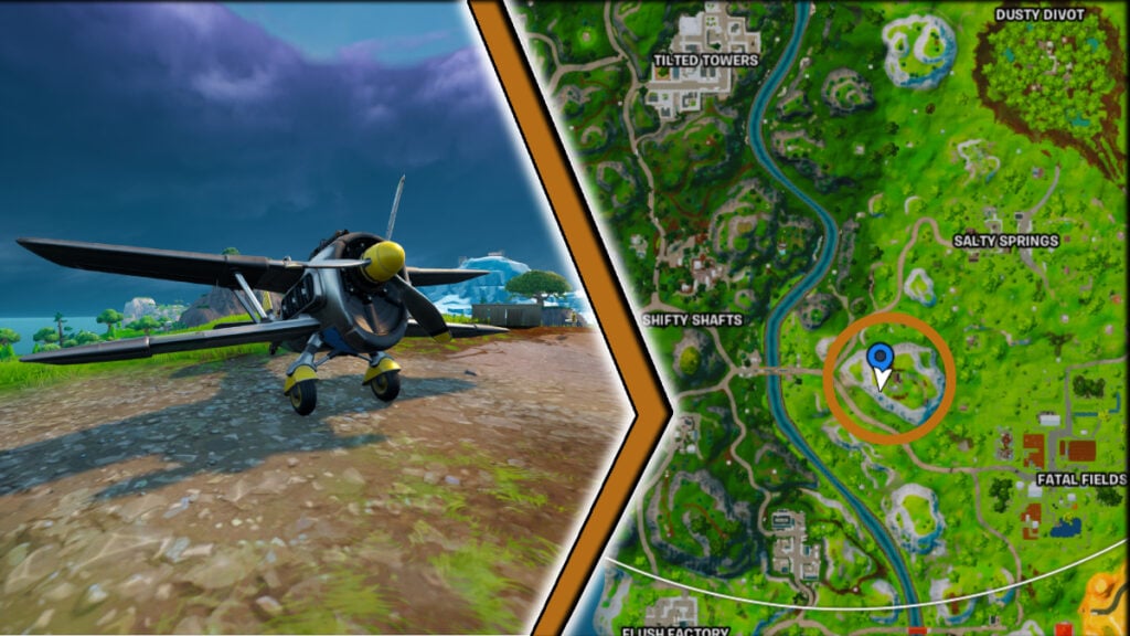 Fortnite OG Fatal Field Mountain Top X 4 Stormwing location