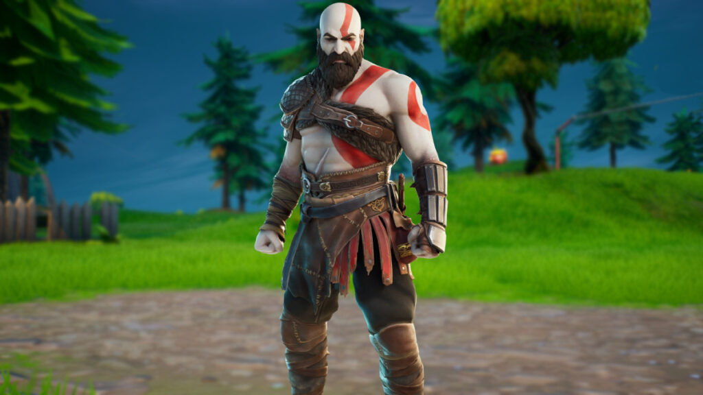 Iconic fortnite gaming legends series costume of Kratos in Fortnite