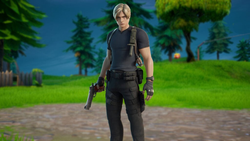 Iconic fortnite gaming legends series costume of Leon S. Kennedy in Fortnite