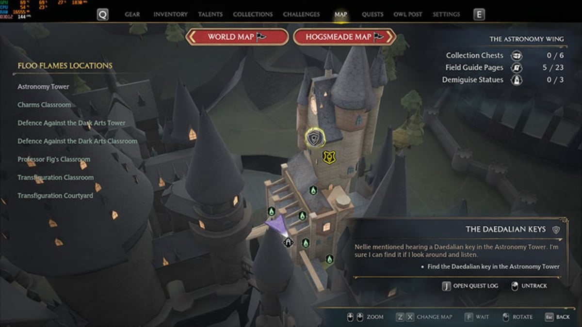 Buttons Mapping In Hogwarts Legacy Xbox Series X 