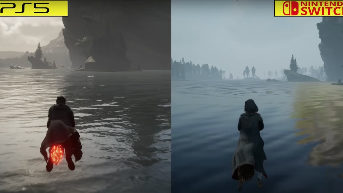 Hogwarts Legacy Nintendo Switch vs PS5 Graphics Comparison 