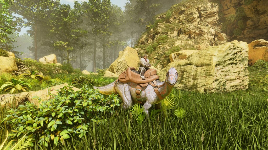 Ark: Survival Ascended Iguanodon gather berries