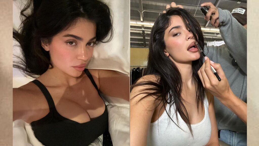 Kylie Jenner Flashes Bountiful Cleavage In Sassy Bedtime Snap Shows