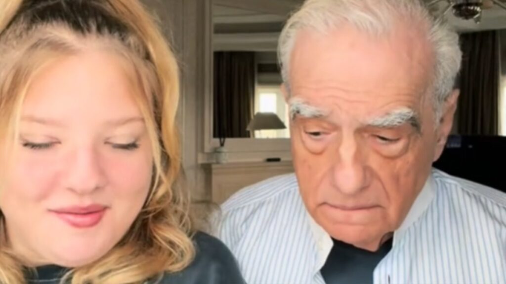 Martin Scorsese and his daughter, Francesca, in a popular TikTok video