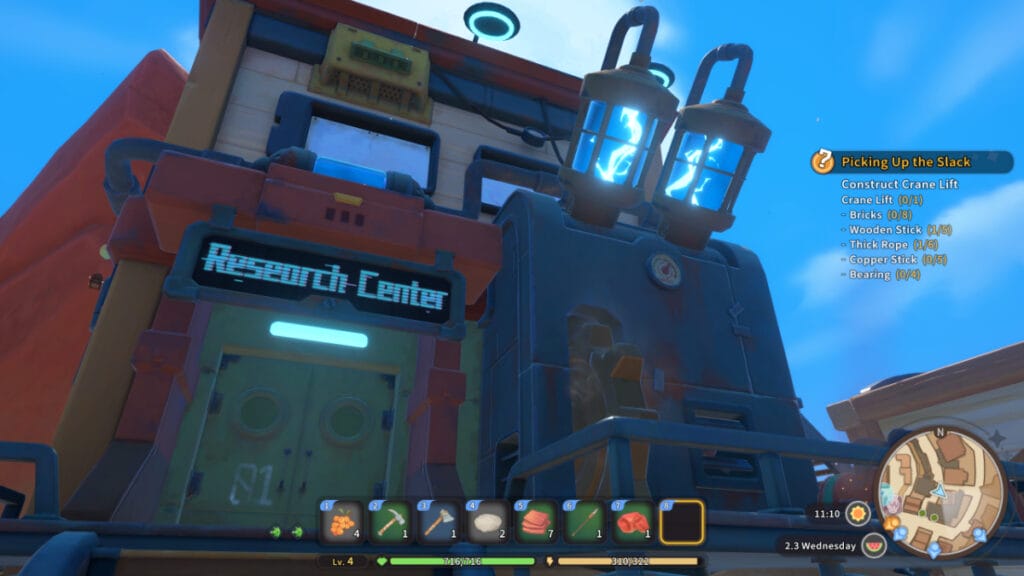 The Research Center in My Time at Sandrock
