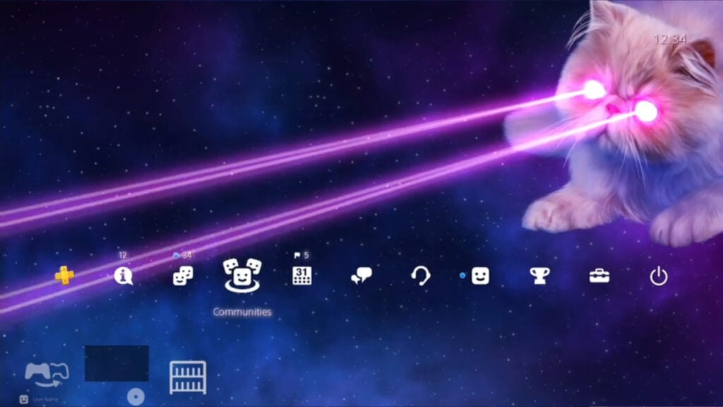 laser cat ps4 theme