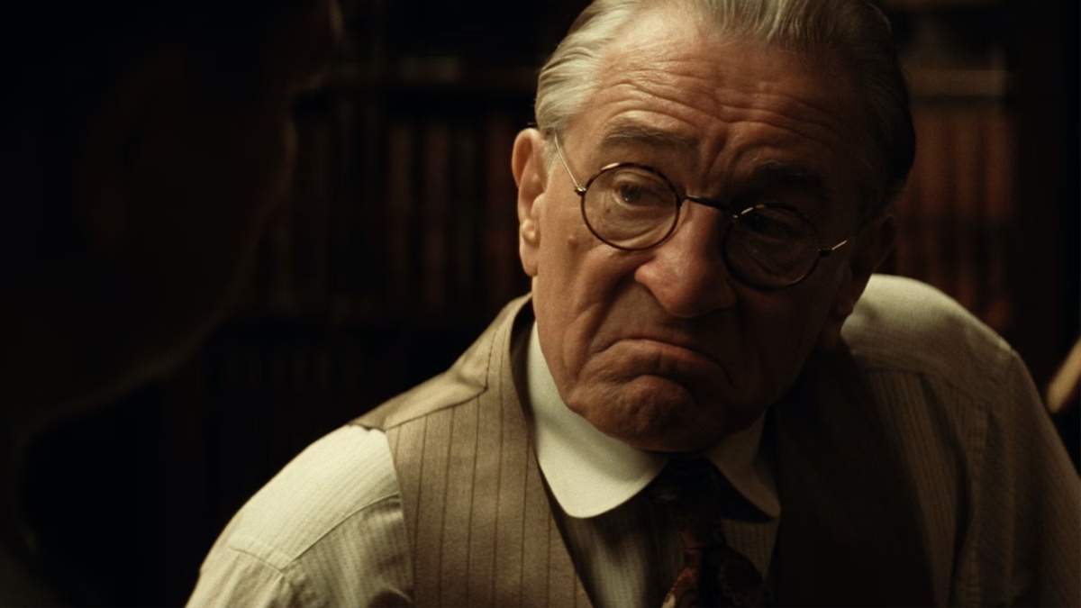 Robert De Niro in Killers of the Flower Moon, which was why he gave a speech at the Gotham Awards, which allegedly edited his speech with Apple to take out references to Trump