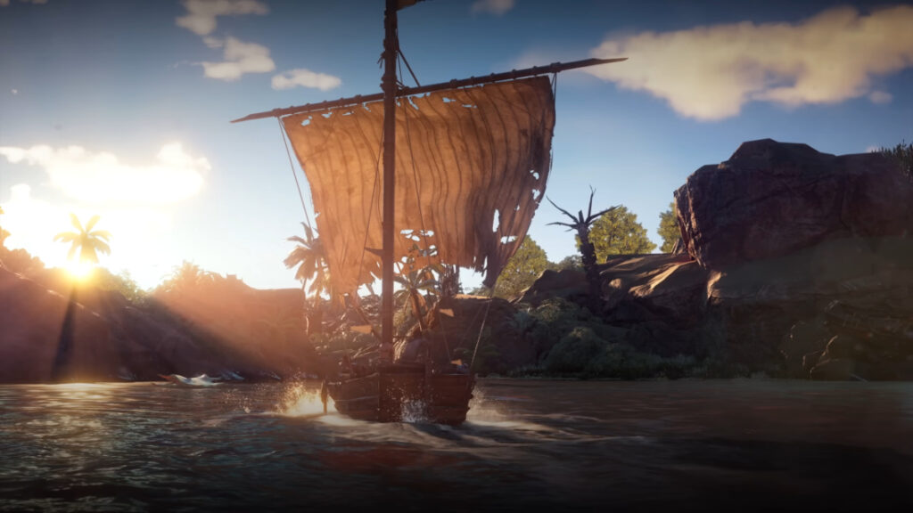 A pirate ship from Skull and Bones, one of the games most likely to get delayed in 2023
