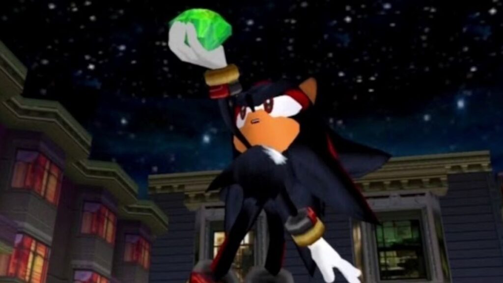 A shot of Shadow from Sonic Adventure 2
