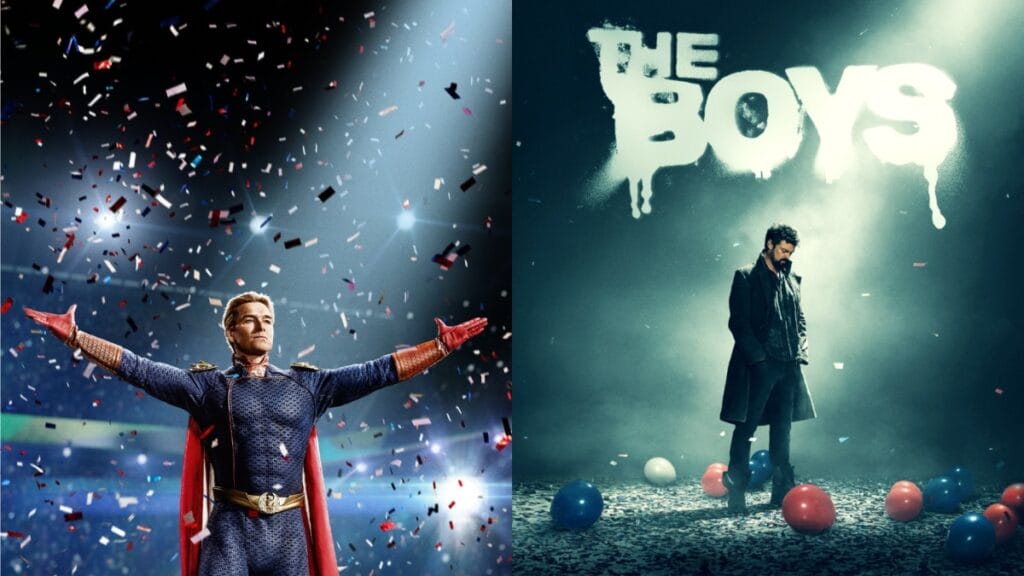 Butcher and Homelander in the new posters for The Boys season 4