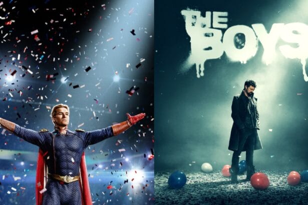 Butcher and Homelander in the new posters for The Boys season 4