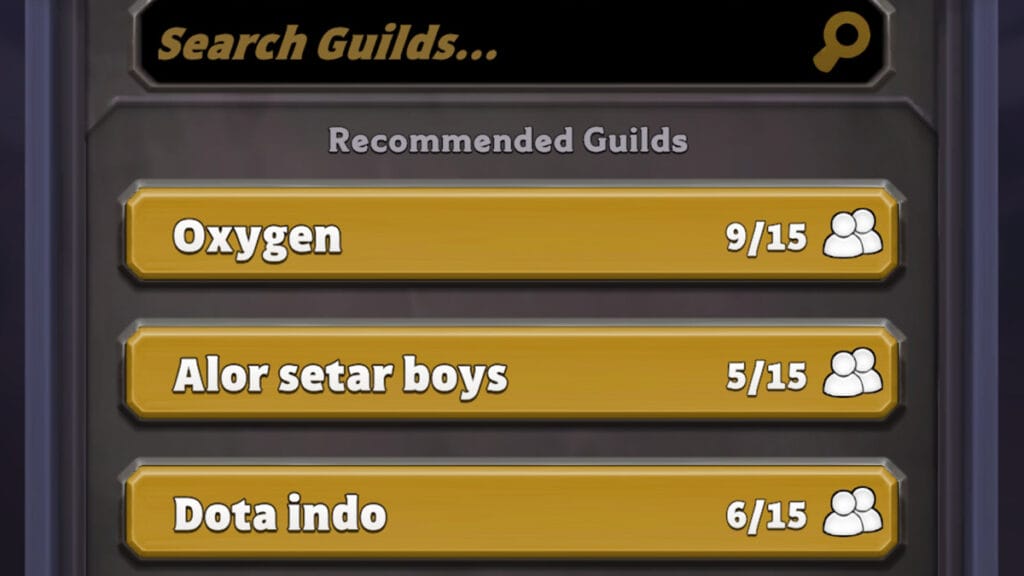 List of guilds in Warcraft Rumble.