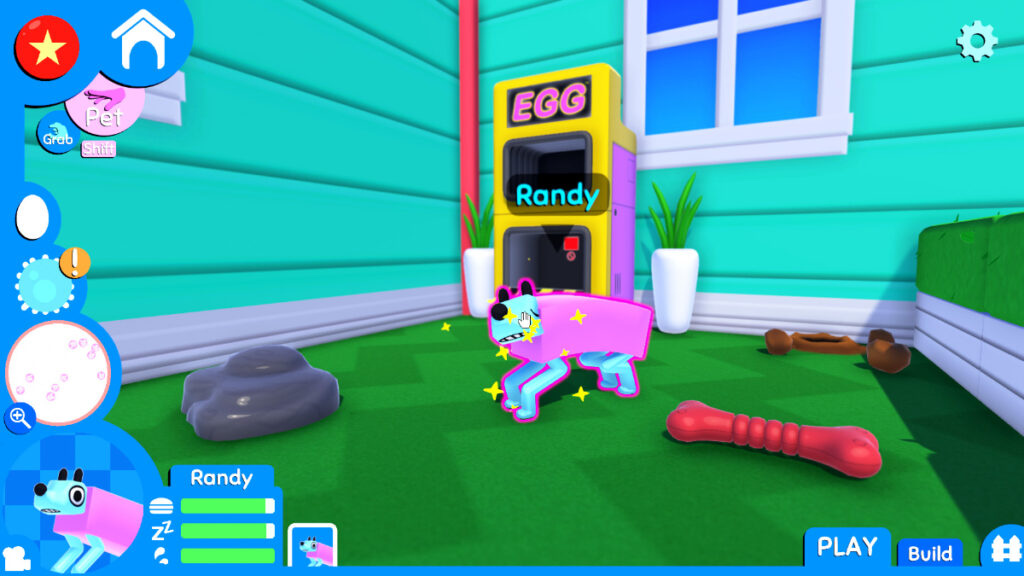 A dog named Randy from Wobbledogs, one of the best indie game gifts on Steam