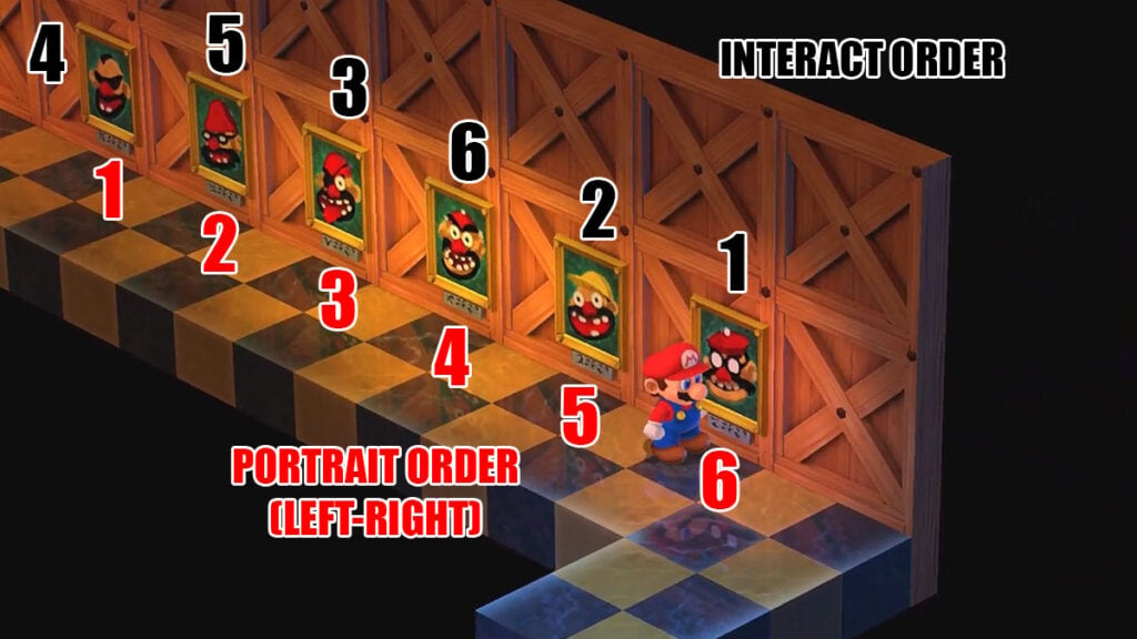 Super Mario RPG: The Correct Order for the Booster Tower Portraits