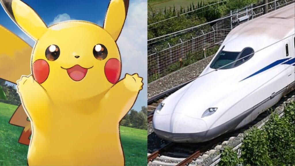 pikachu japan train