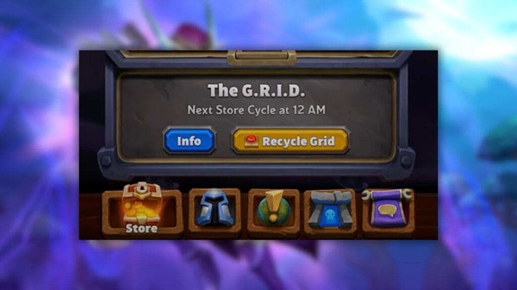 Recycle Grid in Warcraft Rumble