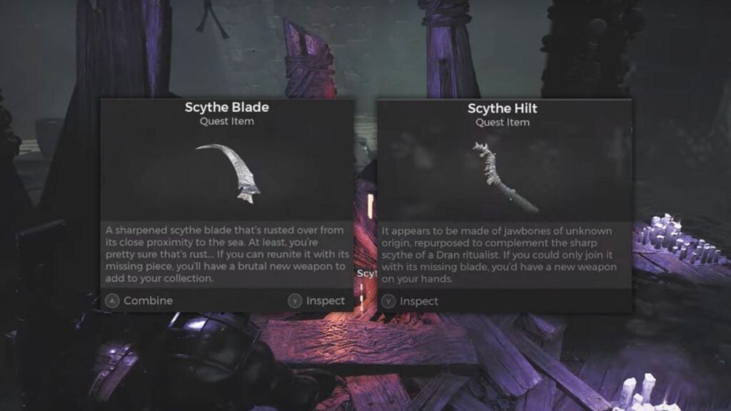 Remnant 2: the Scythe Blade and the Scythe Hilt