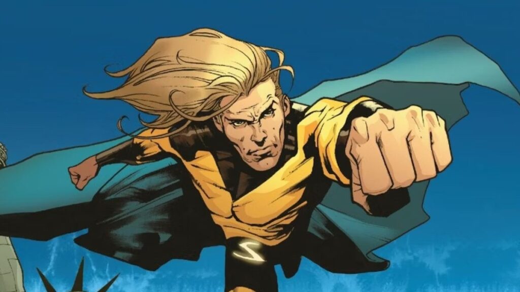 Sentry as he appears in Marvel Comics, Steven Yeun's potential role
