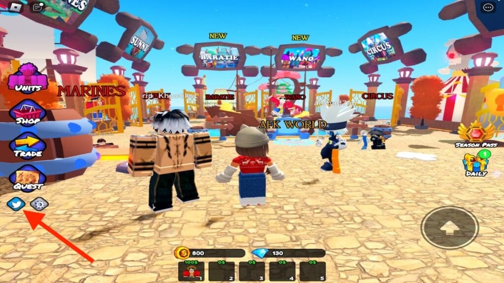 How to redeem codes in Fruit Tower Defense, Roblox