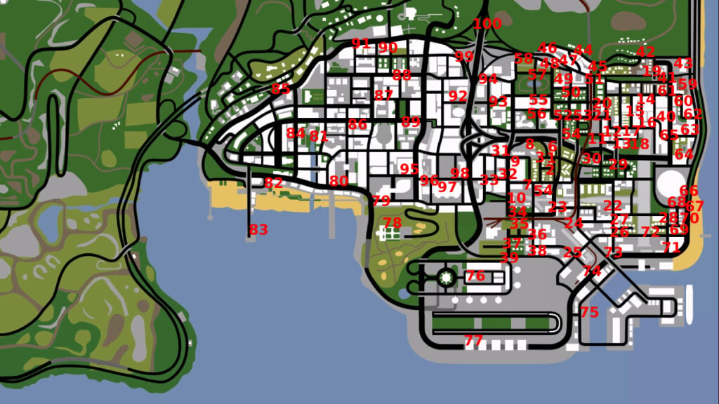 All Tag Locations in GTA San Andreas