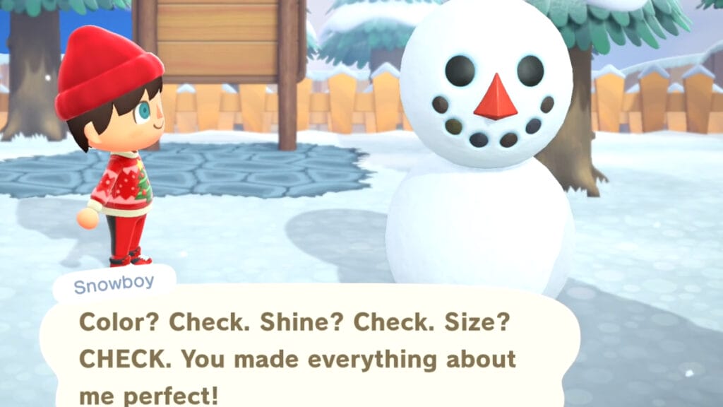 how to roll snowballs in animal crossing