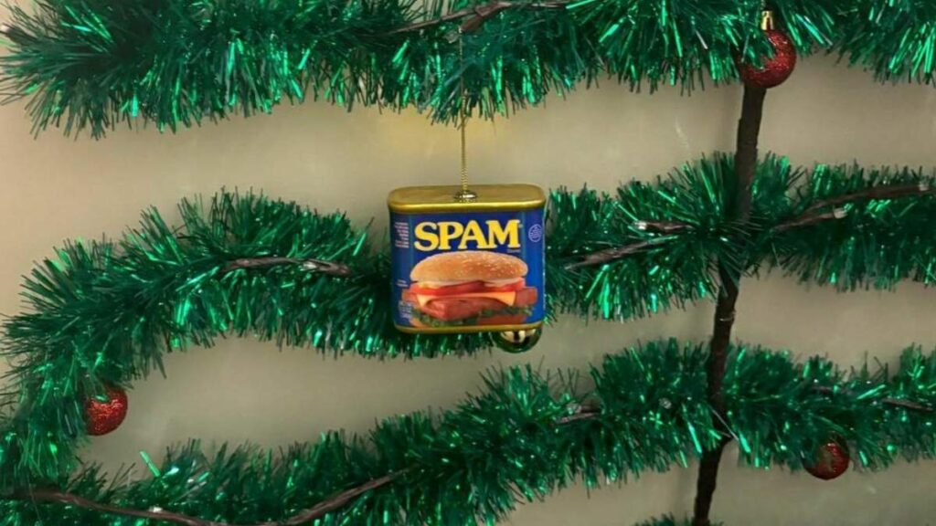 Ariana Grande subtly references Ethan Slater with new Christmas ornament of a can of Spam