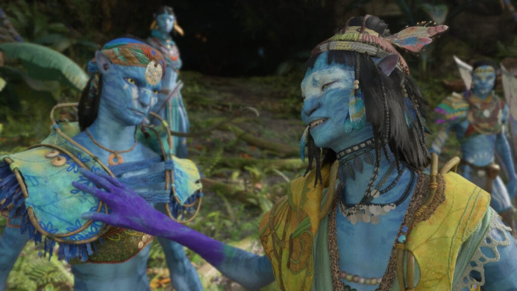Several Na'vi talk in the new shooter from Massive Entertainment