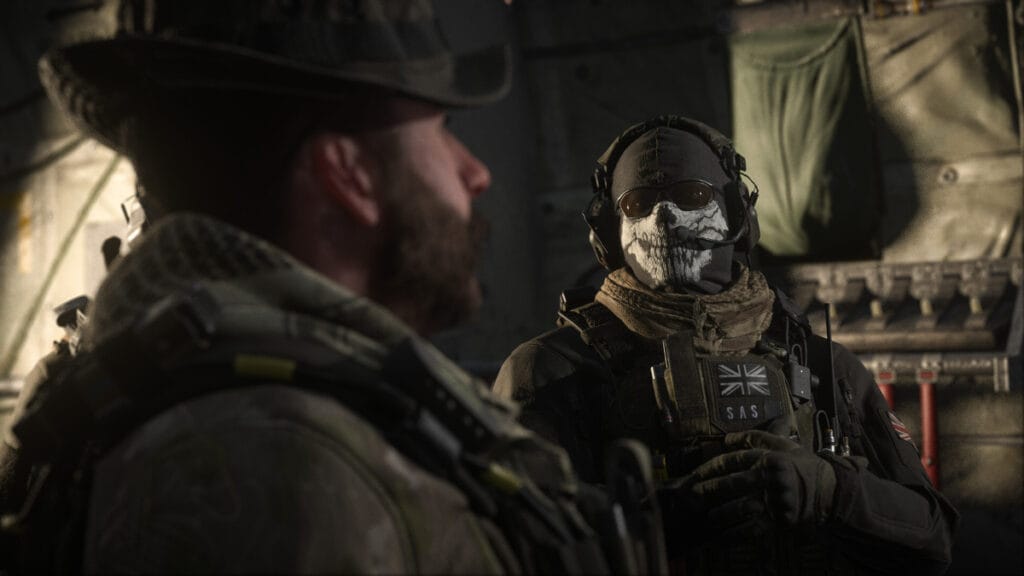 Two characters talk in Call of Duty: Modern Warfare 3